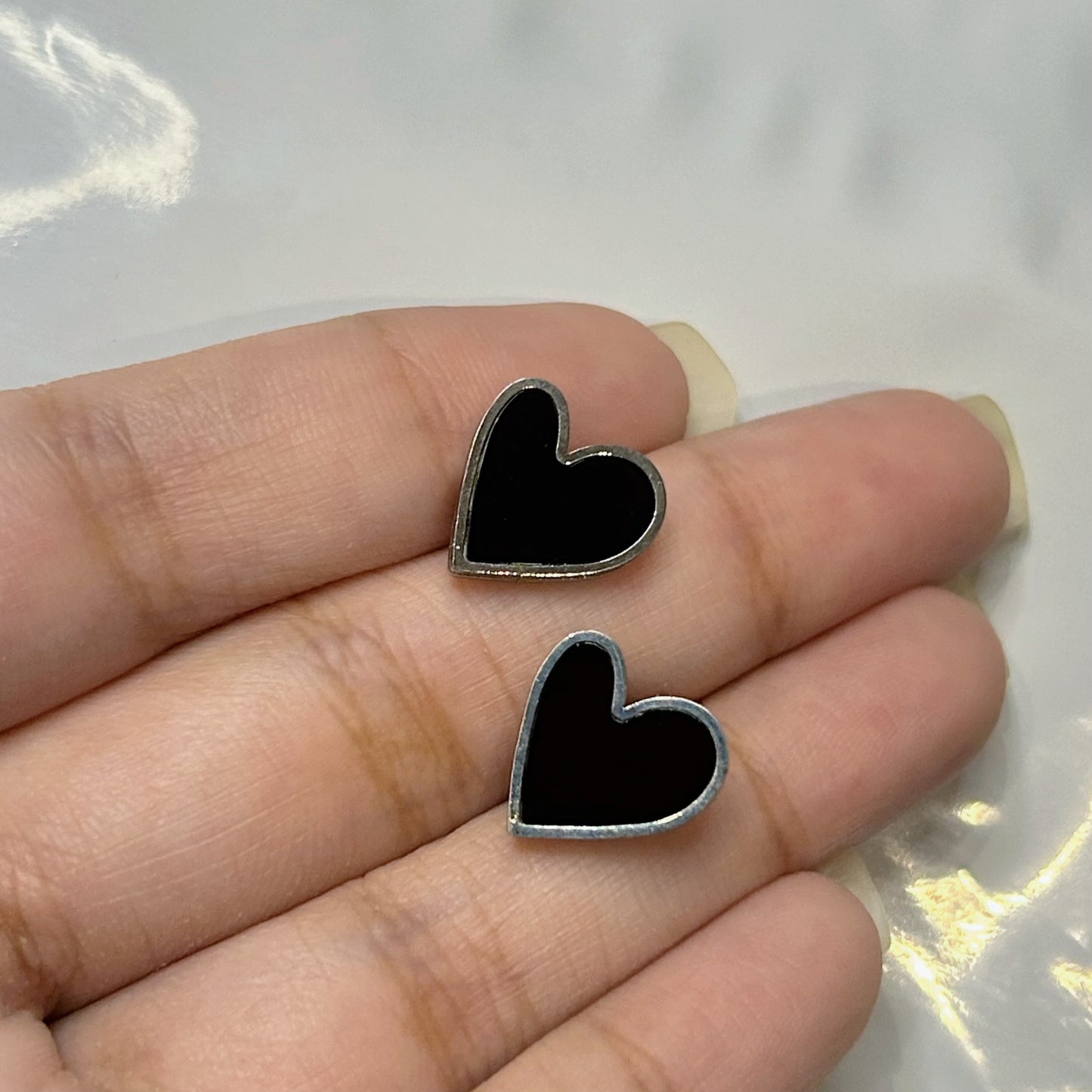 Heart studs